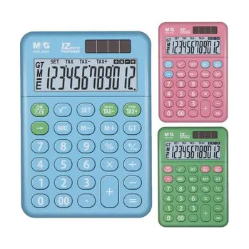 Kalkulačka Stolní kalkulačka M&G MGC-20UC, 12 číslic (růžová, modrá, zelená)