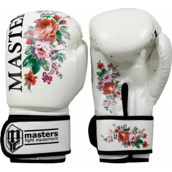 Boxerské rukavice MASTERS RPU-FLOWER černá + 8 uncí