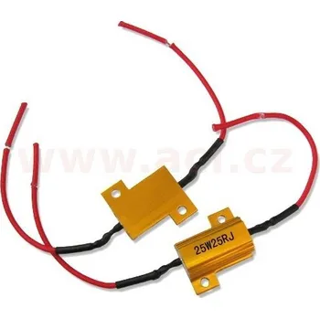 odpor 12V 25W/25 ohm (sada 2 ks)