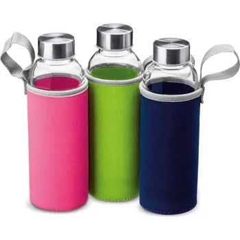 Láhev Botanic Skleněná láhev "Shui"- 550 ml zelená