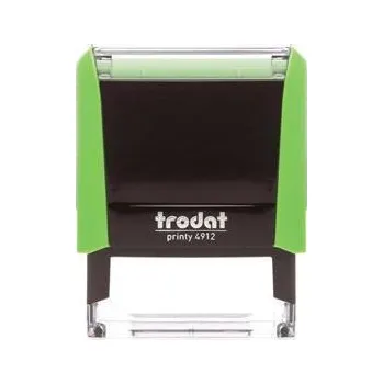 Kancelářské potřeby Razítko Printy 4912, světle zelená, s černou poduškou, TRODAT 4912VZ