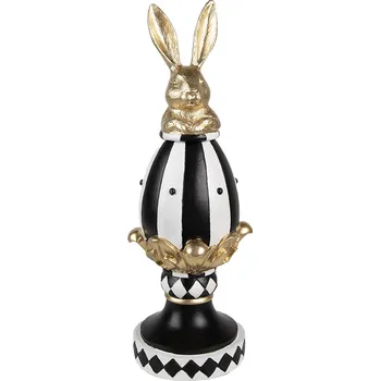 Velikonoční dekorace Clayre & Eef - Dekorativní vajíčko RABBIT 6PR5192