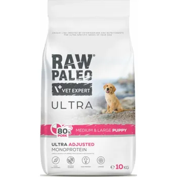 Krmivo pro psa RAW PALEO Ultra Pork Medium & Large Puppy - suché krmivo pro psy - 10kg