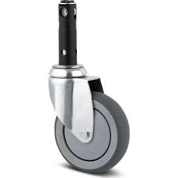 Pojezdové kolečko Agila TENTE Kolečko pro nemocniční lůžka 125mm, s brzdou, uchycení s pevným čepem, 2476PJP125R26-28S45