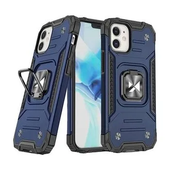 Wozinsky Ring Armor etui iPhone 14 Plus pancerny pokrowiec uchwyt magnetyczny ring niebieskie