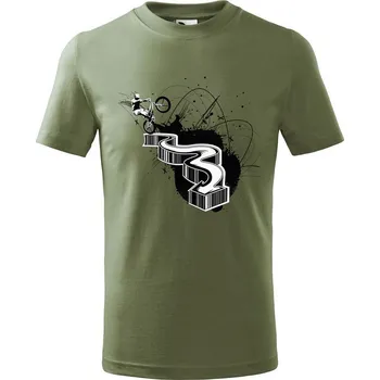 Dětská móda DOBRÝ TRIKO Dětské tričko Trial Velikost: 134/8 let, Barva: Khaki