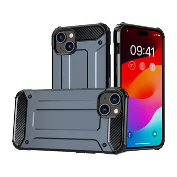 Pancerne etui Hybrid Armor do iPhone 15 - niebieskie
