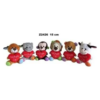 plyšák Zwierzęta z sercem 15cm MIX (pl, 2000, Sun-Day)