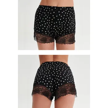 Dámské pyžamo Vamp - Dámské kraťasy s krajkou 19806 - Vamp black S