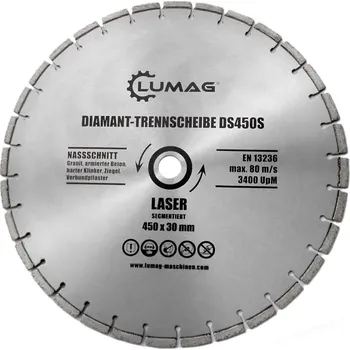Brusný kotouč Lumag Germany Diamantový řezný kotouč Lumag DS450S Segment