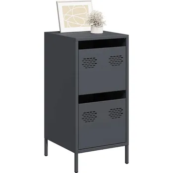 Příborník do zásuvky vidaXL Příborník 35 x 39 x 73,5 cm ocel válcovaná za studena [851398] Barva: antracitová