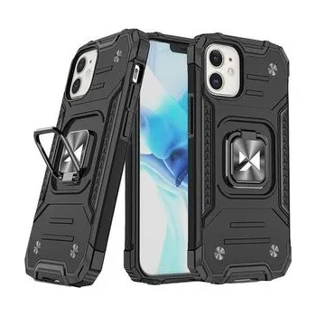 Wozinsky Ring Armor etui iPhone 14 pancerny hybrydowy pokrowiec + magnetyczny uchwyt czarny