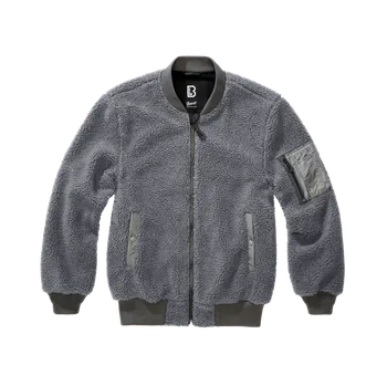 Pánská casual bunda Brandit pánská bunda MA1 Sherpa fleece, antracit - XXL