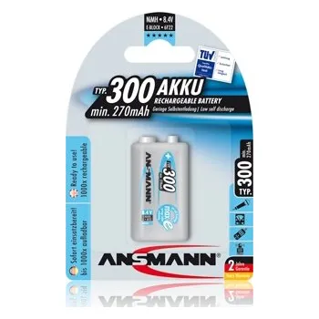 Článková baterie Ansmann akumulátor 9V NiMH 270 mAh (1 ks) maxE 10603