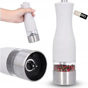 Kuchyňský mlýnek Elektryczny młynek do soli pieprzu przypraw bílý