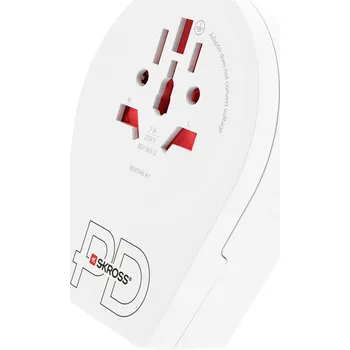 Cestovní adaptér Skross 1.500291 cestovní adaptér Country Adapter World to UK USB C20PD