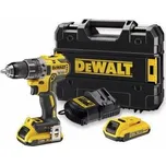 Aku bezuhlíková vrtačka a šroubovák DeWALT DCD791D2 18V, 2x2,0 Ah + Kufr