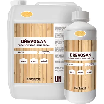 Lak na dřevo Bochemit DŘEVOSAN PROFI čirý Hmotnost balení: 15 kg + dárek k objednávce nad 1000Kč