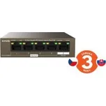 Tenda TEG1105PD - 5-port PoE PD Gigabit Ethernet Switch, 1x PoE IN, 4x PoE OUT, Kov, Fanless
