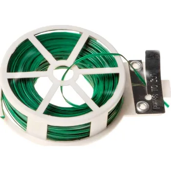 Vázací drát EU Drátek vázací v plastové kleci s PVC potahem 0,6mm délka 30m