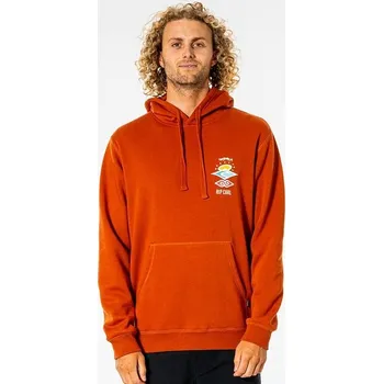 Pánská mikina Mikina RIP CURL SEARCH ICON HOOD RED DIRT L