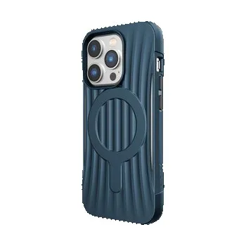 Mobilní telefon X-Doria Raptic Clutch MagSafe - biologicky odbouratelné pouzdro pro iPhone 14 Pro (testováno při pádu z výšky 3 m) (Marine Blue)