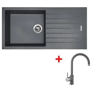 Granitový dřez Sinks PERFECTO 1000 Titanium + Vitalia GR