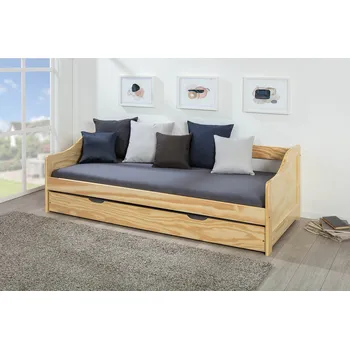 Postel Postel s výsuvným lůžkem 8808 90 x 200 cm borovice