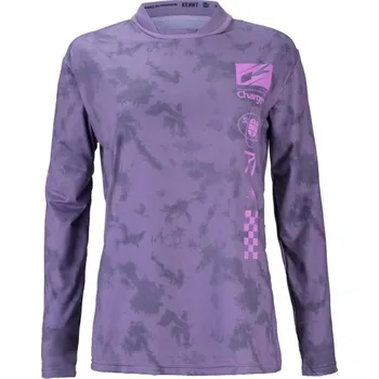 cyklistický dres KENNY Cyklistický dres s dlouhým rukávem letní - CHARGER W 24 - fialová