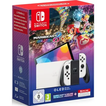 Nintendo Switch OLED model, Mario Kart 8 Deluxe + 12 month subscription for NSO
