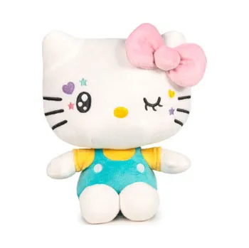 plyšák Plyšák Hello Kitty 50.výročí tyrkysová 23cm