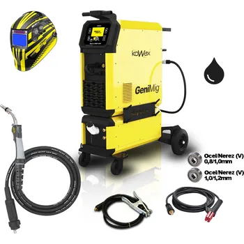 KOWAX GeniMig355DP LCD5 + Vodní chlazení + Kukla + Hořák