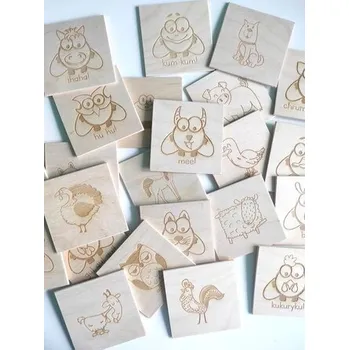 Dřevěná hračka Mucha Katarzyna memory dźwiękonaśladowcze