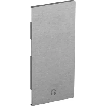 Koncové víčko, Easy Glass Max, boční montáž Koncové víčko, Easy Glass Max, boční montáž, levé, hliník, kartáčovaný, eloxovaný