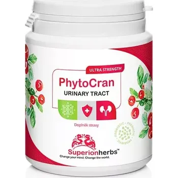 Přírodní produkt Superionherbs PhytoCran – Brusinka komplex Phytosome®, 90 kapslí (močové cesty)