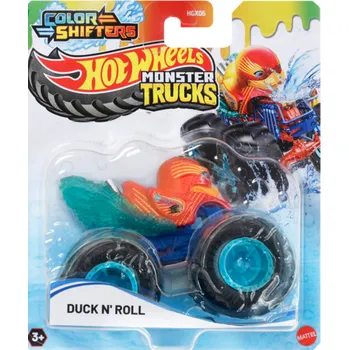 auto na autodráhu Hot Wheels Monster Trucks Colour Shiffter DucknRoll