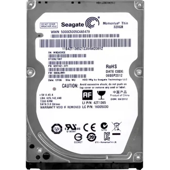 Interní pevný disk Pevný disk Seagate Momentus Thin ST320LT007 320 GB SATA II 2,5"