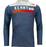 KENNY Cyklistický dres s dlouhým rukávem letní - ELITE - modrá M