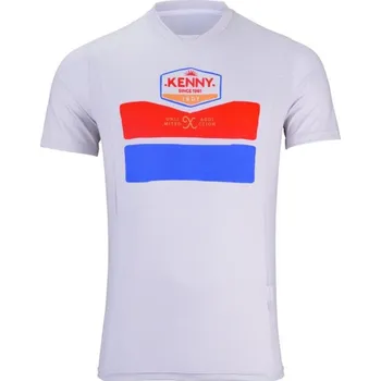 cyklistický dres KENNY Cyklistický dres s krátkým rukávem - INDY 24 - bílá