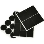 Samolepící plstěné podložky pod nábytek, kulaté a čtvercové, 28ks GEKO