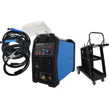 Svářečka Sherman DIGITIG 204 QUATTRO Multifunkční invertorová svářečka /TIG/MMA/PLAZMA + Kabely + Hořák + Vozík