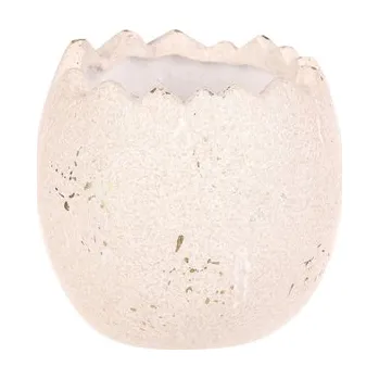 Stojan na květiny Obal na květiny - vejce na stojato, keramika, menší velikost