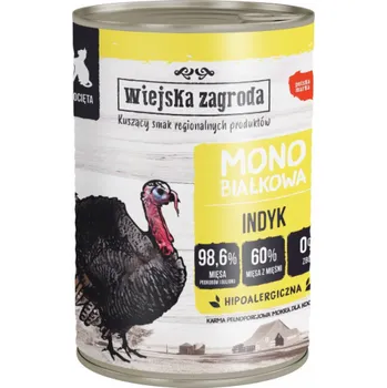 Krmivo pro kočku WIEJSKA ZAGRODA Kitten Monoprotein Turkey - mokré krmivo pro kočky - 400g