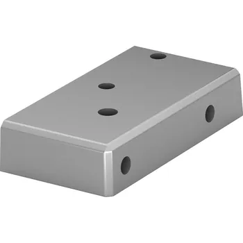 Zábradlí Příruba pro sloupek zábradlí, Easy Alu Příruba pro sloupek zábradlí, Easy Alu, O9 mm, pravá, hliník, surový