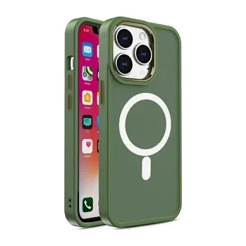 Magnetyczne etui z MagSafe Color Matte Case do iPhone 14 Plus - zielone
