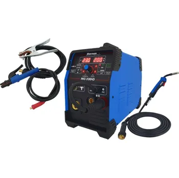 Svářečka Sherman MIG 200 HD + Kabely + Hořák 3m