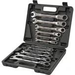 Genborx 12-dílná sada očkoplochých ráčnových kloubových klíčů JTY-2007A