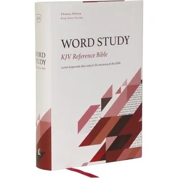 KJV, Word Study Reference Bible, Hardcover, Red Letter, Comfort Print - Thomas Nelson