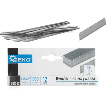 Spojovací materiál GEKO Sešívací hřebíky 1,2x2,0mm 12mm 1000ks. (200)