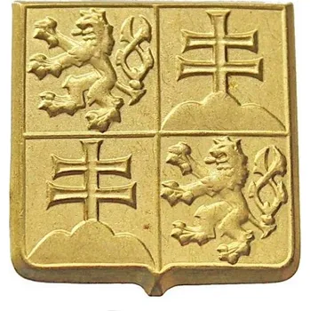 ARMÁDNÍ ORIGINÁL ČSLA Odznak čepicový ČSFR zlatý